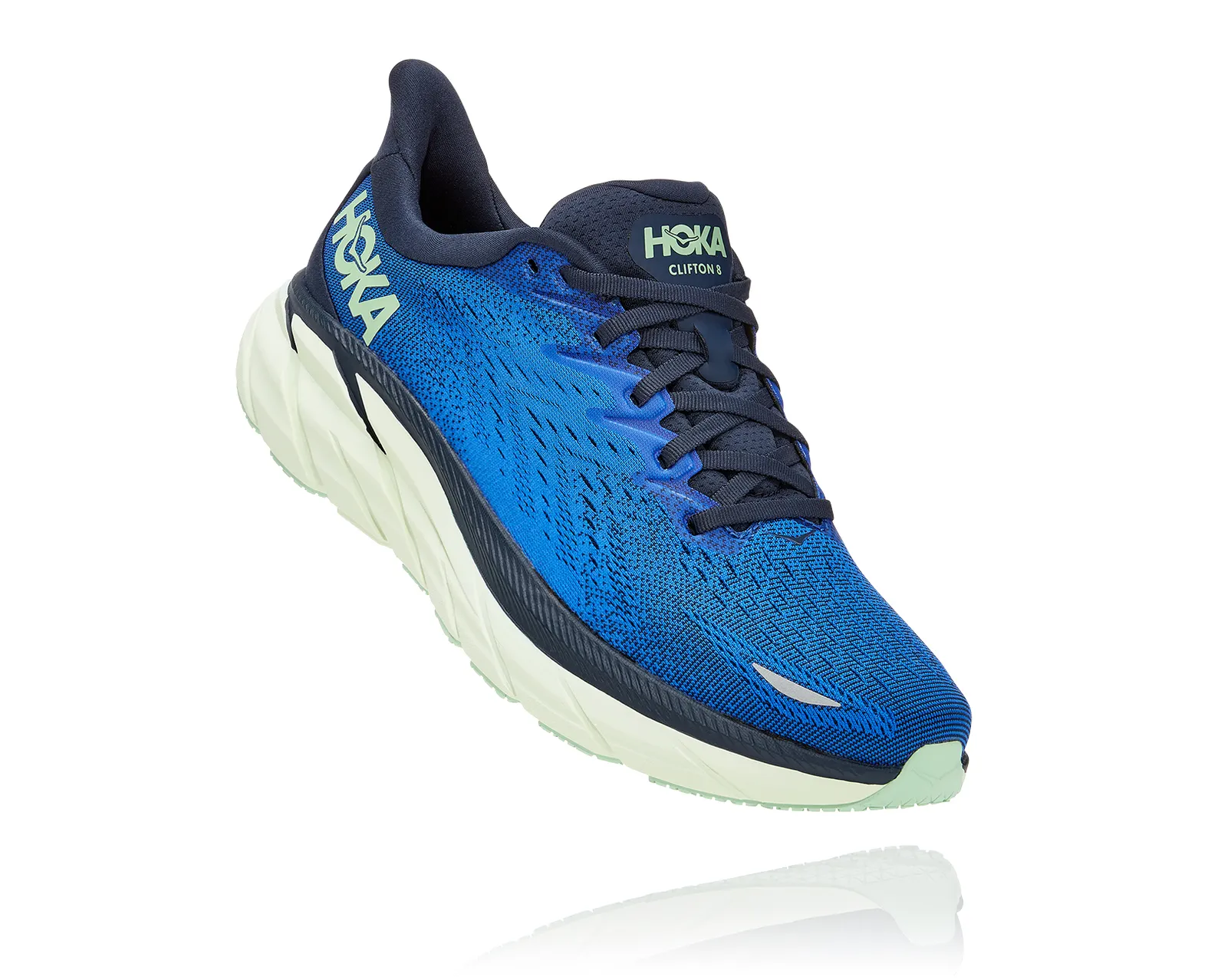 【25％OFF】 8 Clifton Men's Hoka DAZZLING SPACE OUTER / BLUE フェイスクリーム